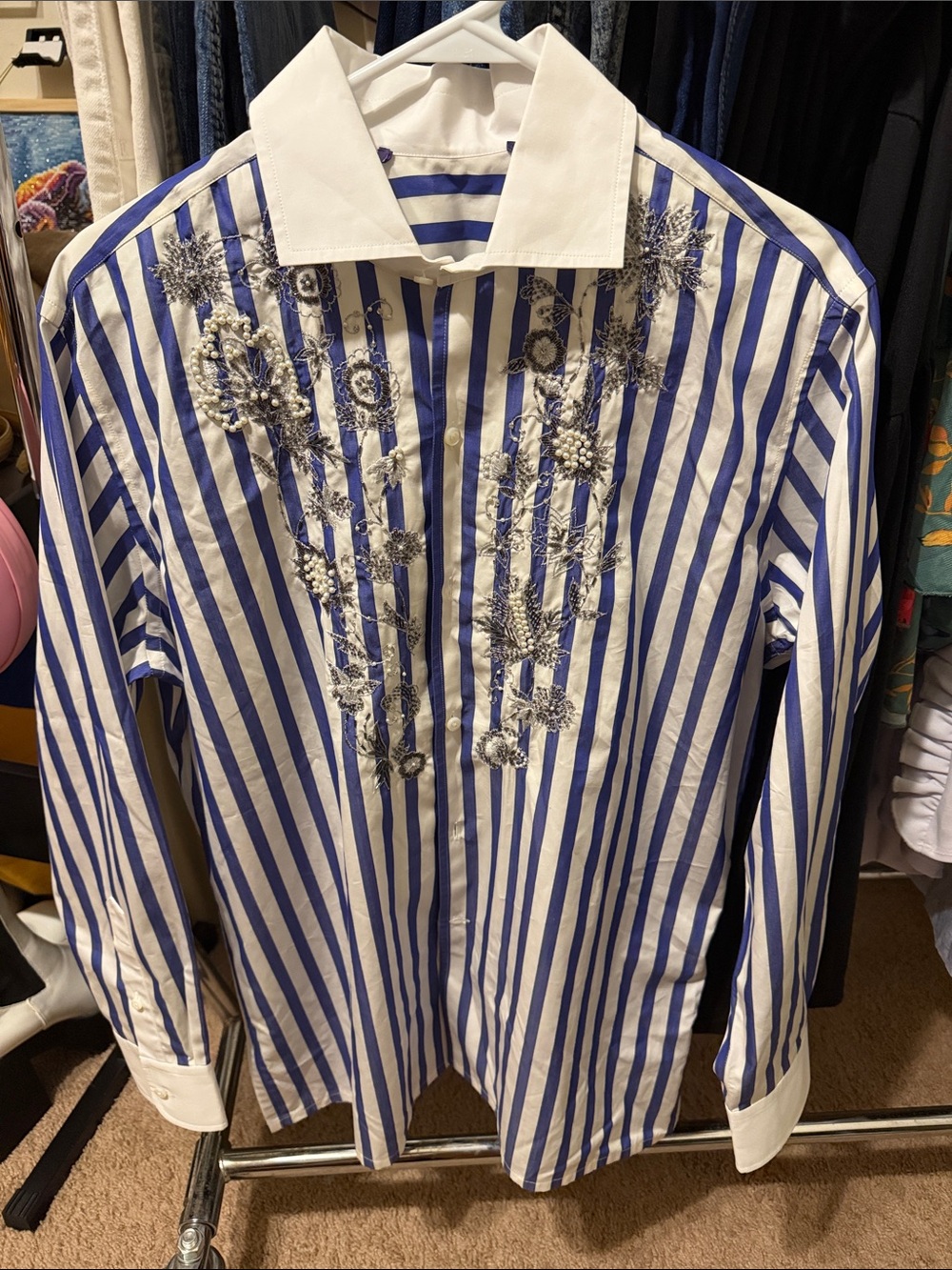 Ralph Lauren Collection capri embellished cotton shirt